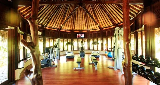 Shaded dining area Shaded dining area