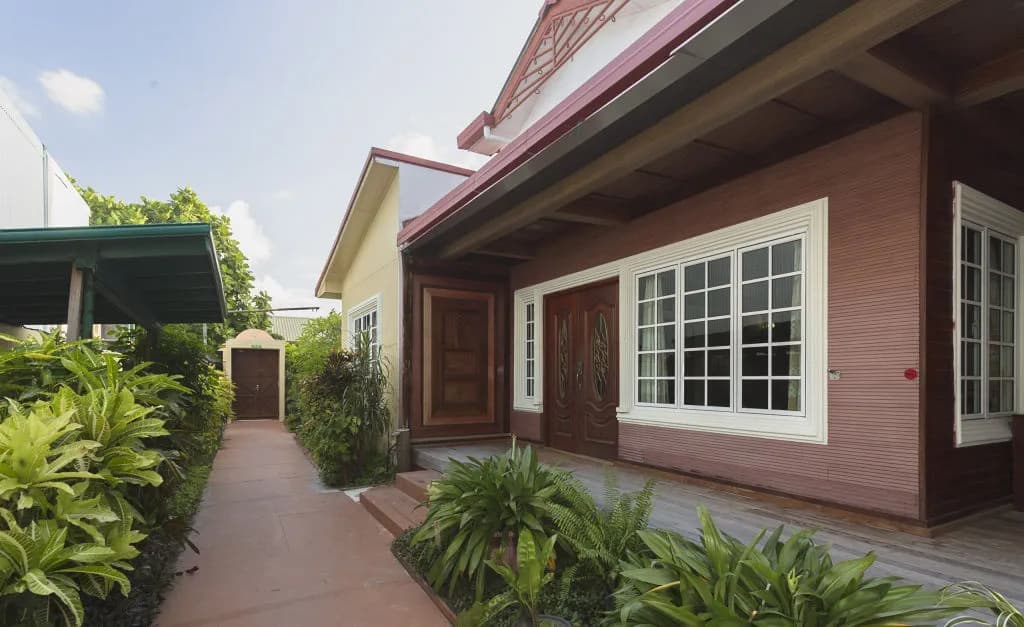 Exterior of the bungalows Exterior of the bungalows