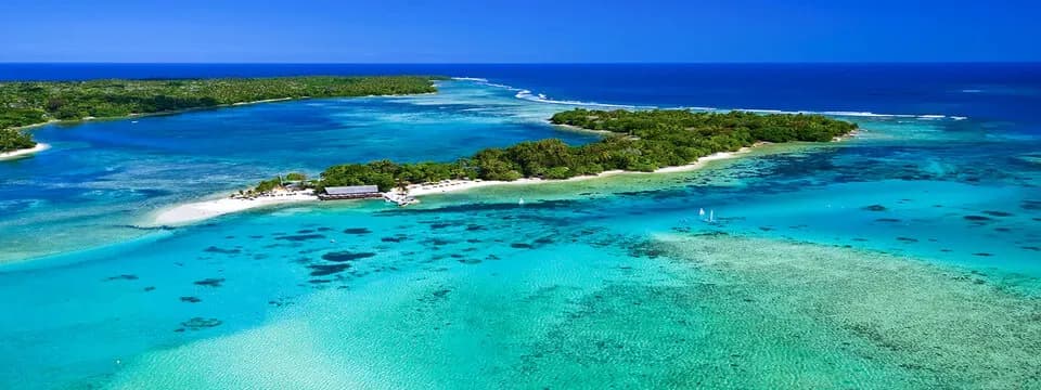 Aerial view of the Erakor Island Resort & Spa Aerial view of the Erakor Island Resort & Spa