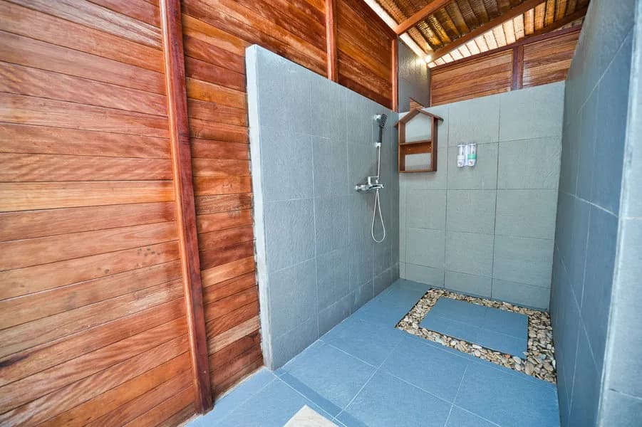 The shower The shower