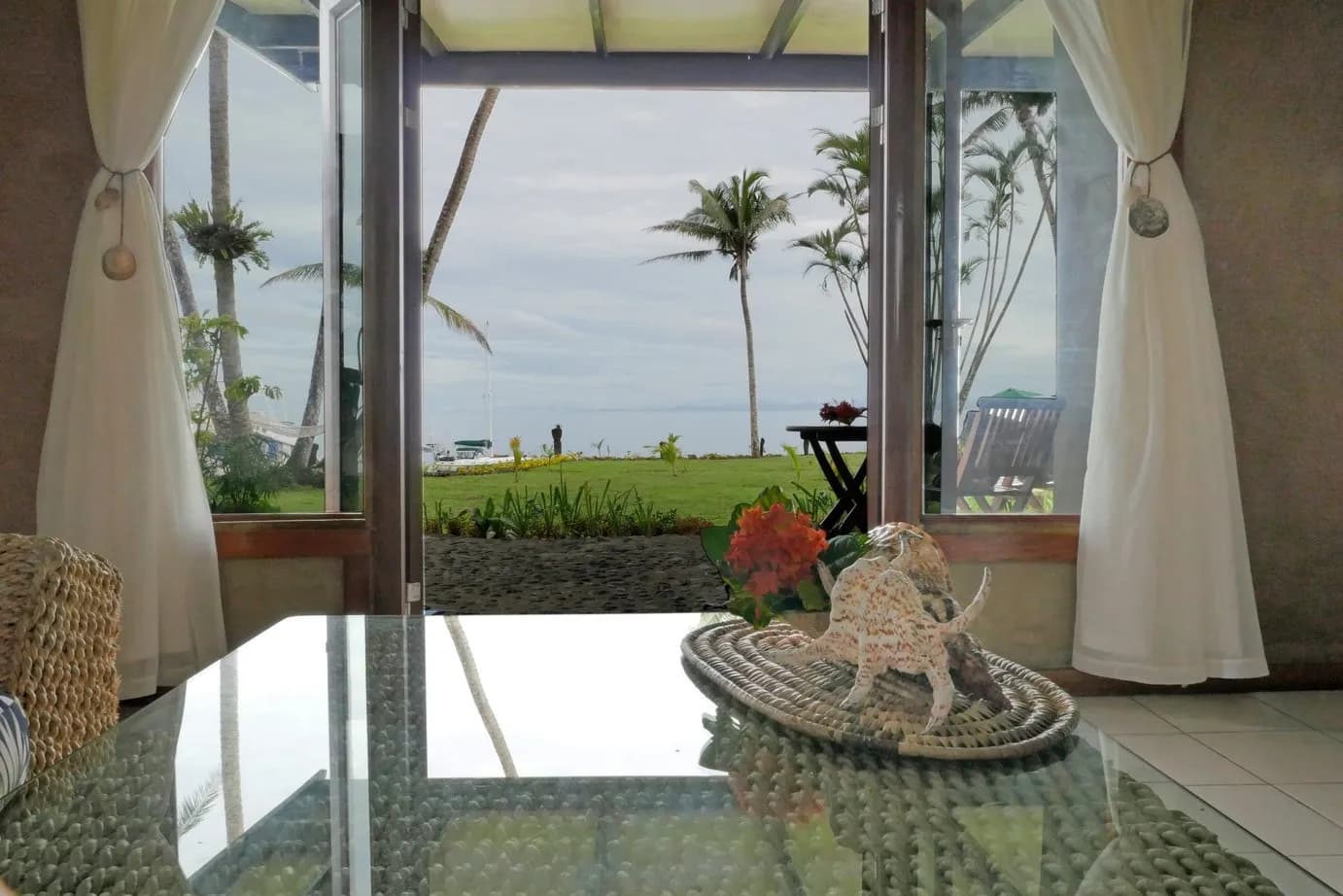 Sea view from a room at Paradise Taveuni Sea view from a room at Paradise Taveuni