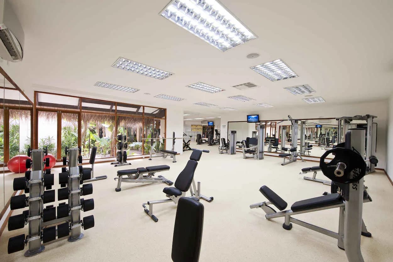 A well-equipped gym at Kuramathi Island Resort Maldives. A well-equipped gym at Kuramathi Island Resort Maldives.