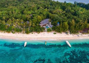 The Metita Beach and Dive Resort aerial view