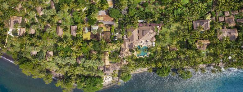 Alam Anda Ocean Front Resort aerial view