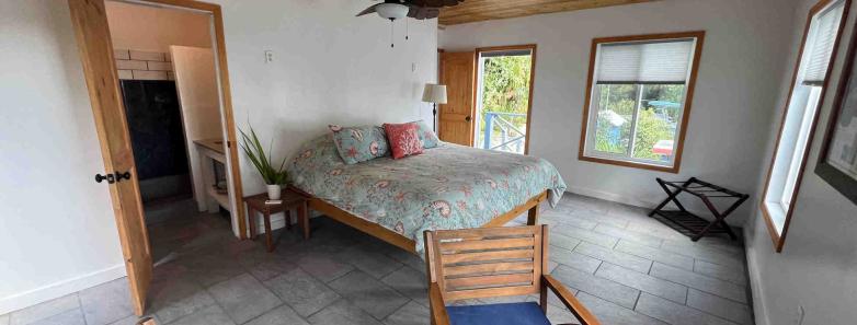 Large bed in the Oceanfront King Room