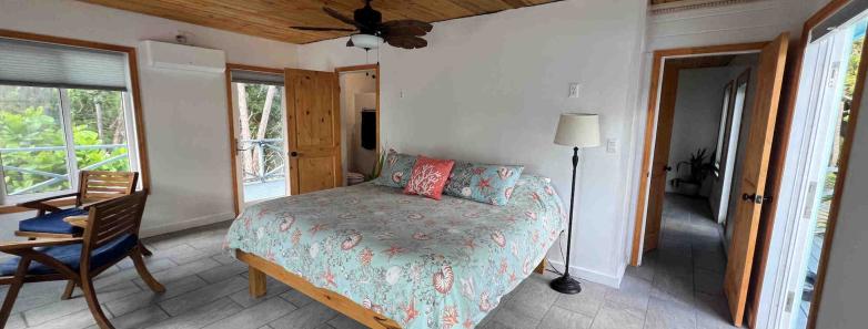 Large king bed in a suite