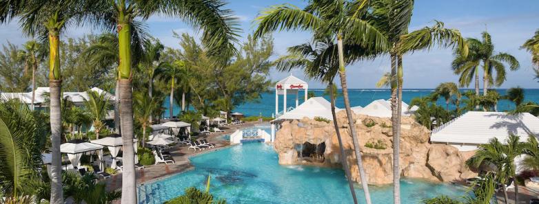 Another pool at the Beach Resort with an artificial cave