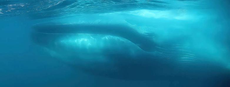 Up close and personal with a blue whale