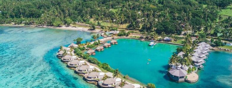 Koro Sun Resort aerial view