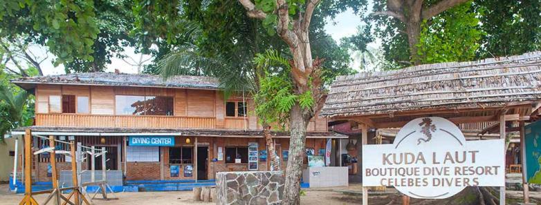 The exterior of the Kuda Laut Boutique Dive Resort