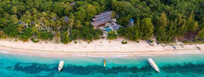 The Metita Beach and Dive Resort aerial view