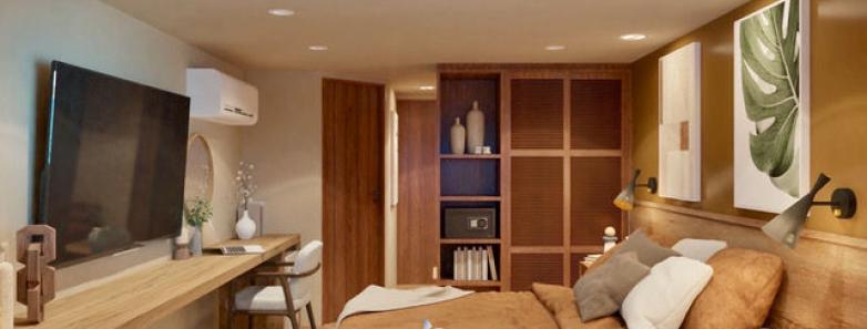 The large and spacious Master Suite Cabin