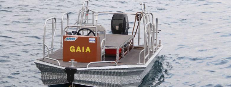 The dive tender Gaia