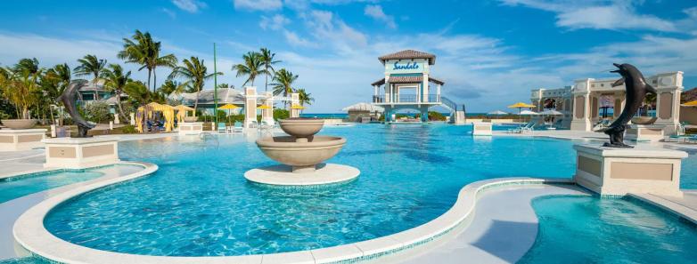 Various swimming pools in the resort