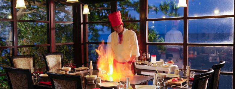 A chef cooking delicious food