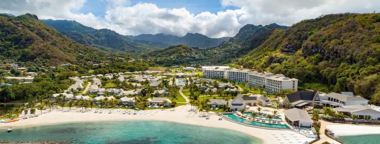 Aerial view of Sandals Saint Vincent