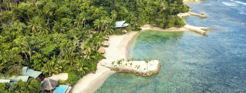 Savasi Island Resort aerial view