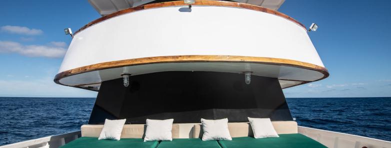 Sun deck with sun beds