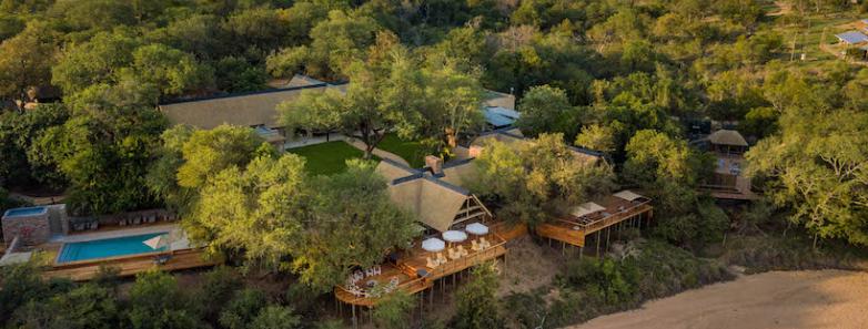 Thornybush Game Lodge aerial view