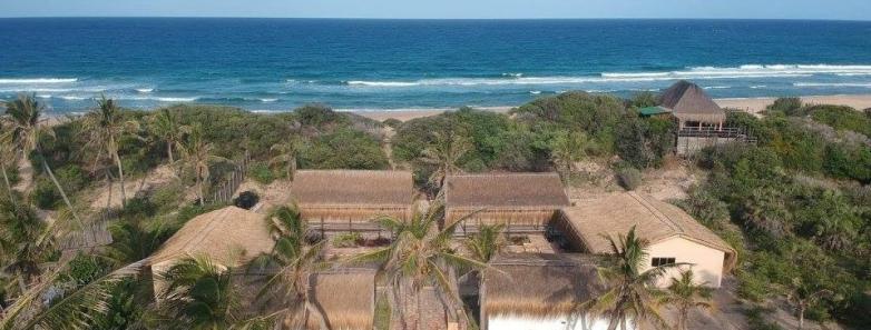 Tofo Scuba and Tilak Lodge aerial view