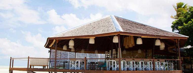 Restaurant area over the water