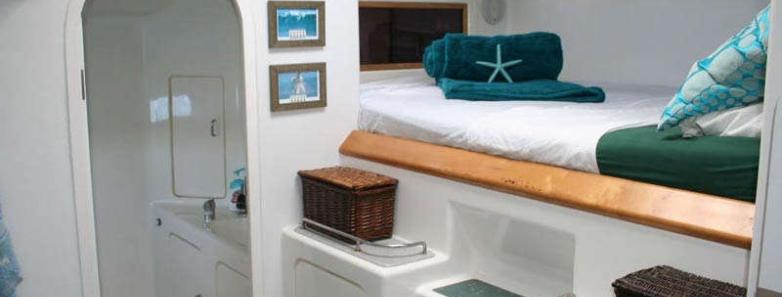 The Double Cabin with ample storage space under the elevated bed