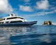 The Galapagos Sky Liveaboard on the water