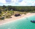 An aerial shot of the Andors Beach Club