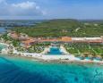 The Sandals Royal Curaçao surrounded by clear water